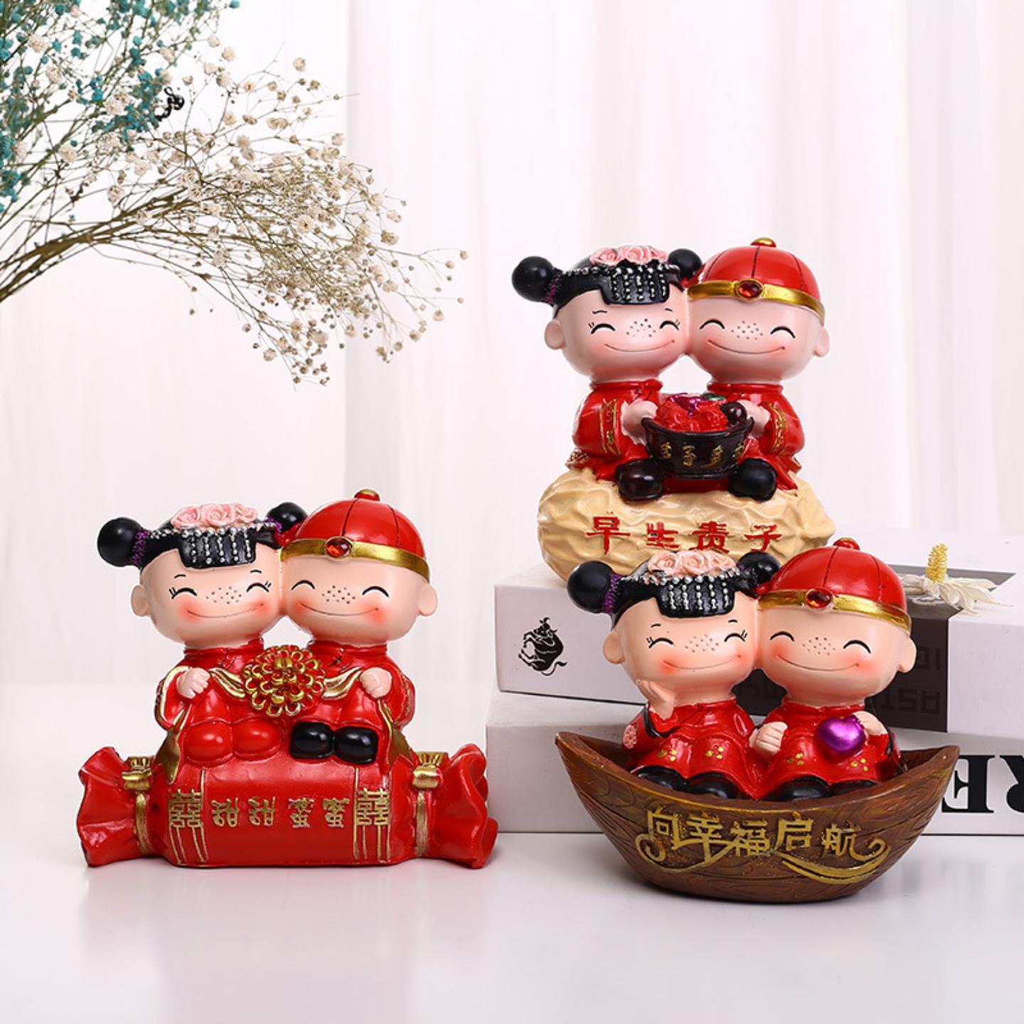 结婚礼物树脂工艺品送新人闺蜜