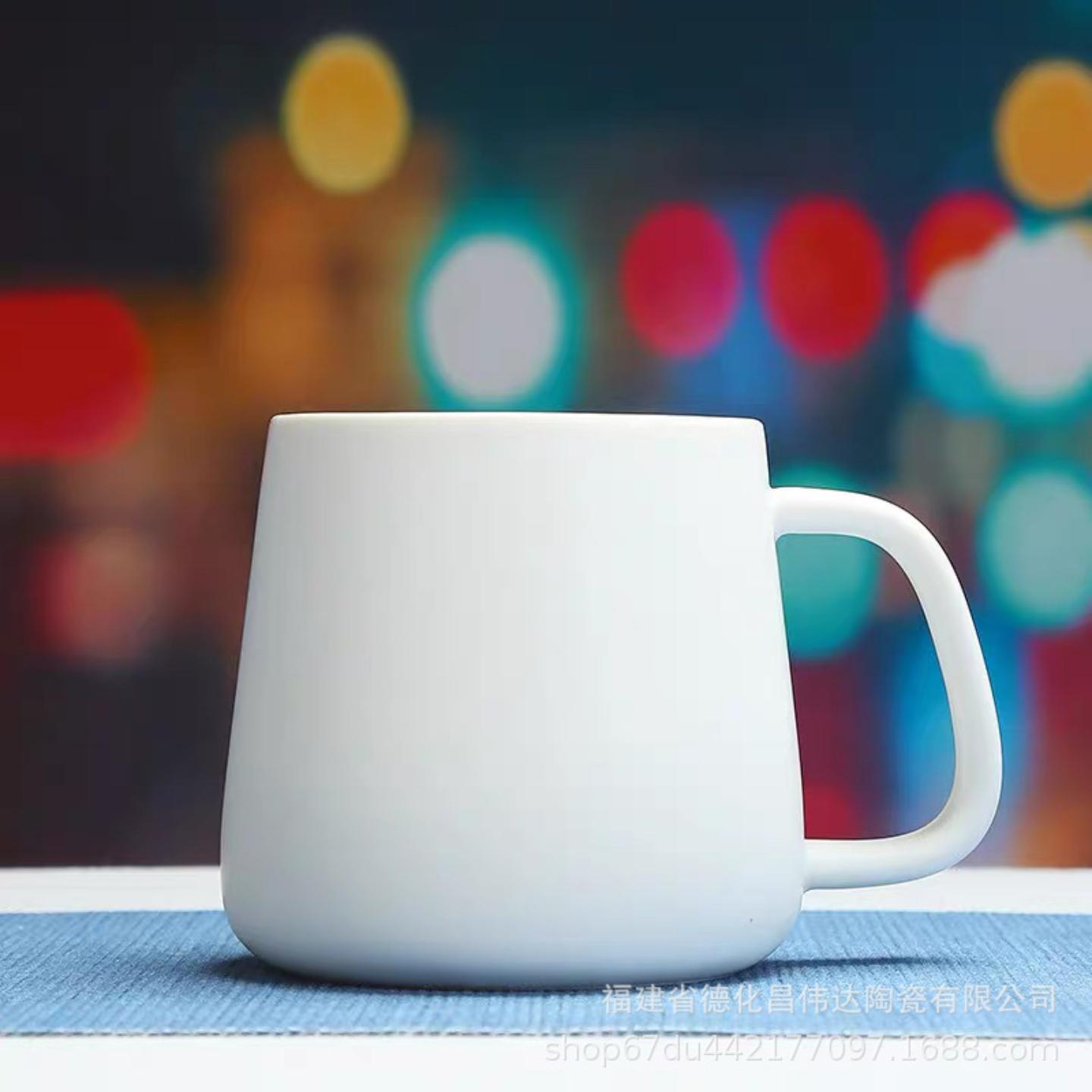 简约马克杯创意杯子陶瓷杯带盖定