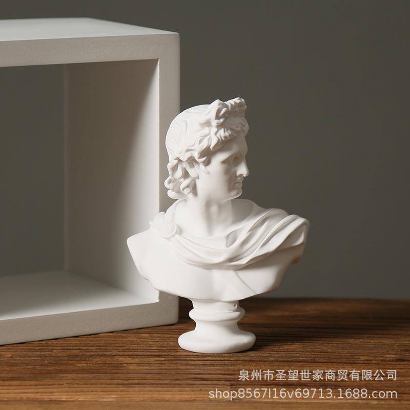 罗仿石你膏色头像阿美波树脂雕像15厘米阿雕塑欧式迷摆件北欧式术