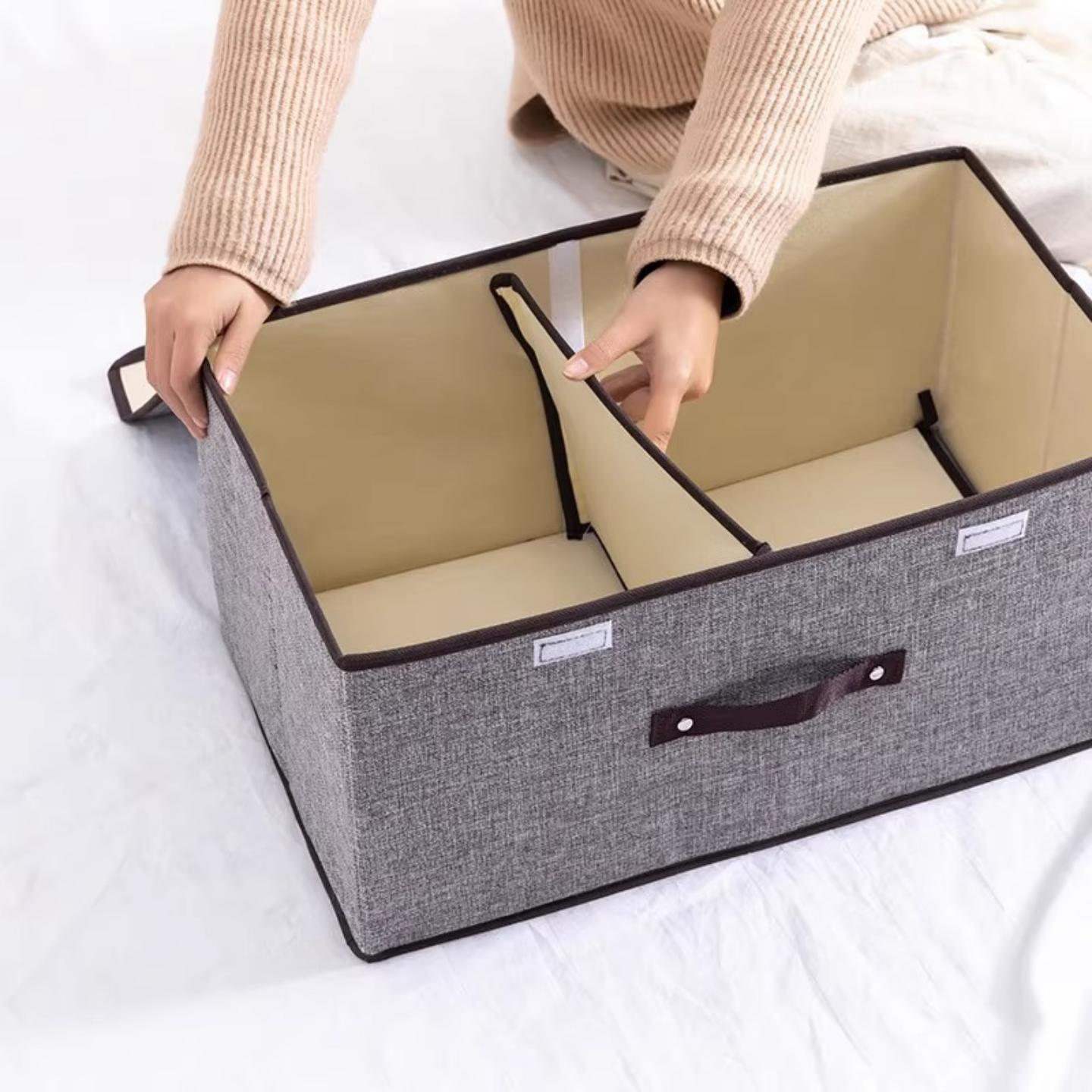 分格收纳家用双盖收纳箱内衣裤