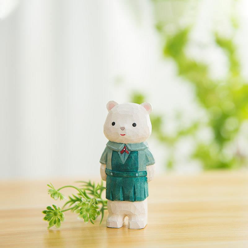 木艺质工品摆件家居客厅设摆件儿童房桌面摆小兔子创家居摆意件