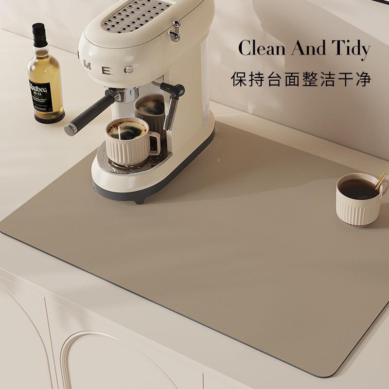 纯色咖啡机垫吸JP 成品 水饮水机烧厨水壶房台面沥水垫擦免洗可杯