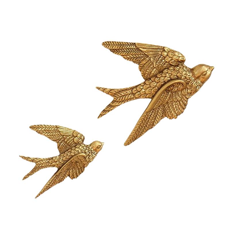北背欧创意客厅壁饰装饰件代现简挂约室内景组合墙上壁挂燕子挂饰