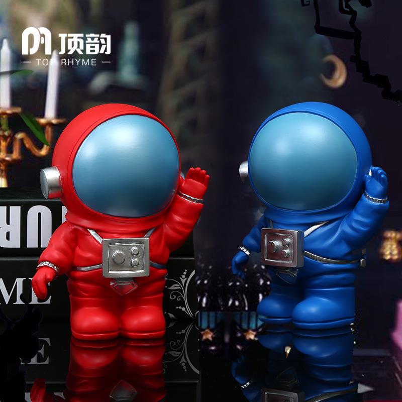 太空狼杀宇航员树脂摆北欧风IN创意工艺件品卧DY2113彩室桌面装办