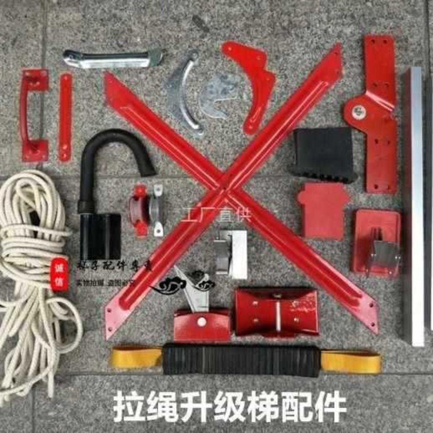 单双伸缩升降拉绳工程梯/铝合金