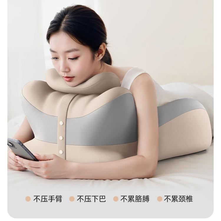 多枕功能记忆棉夫妻床头床上趴睡靠垫靠枕护腰抱枕趴睡腰垫抬加用