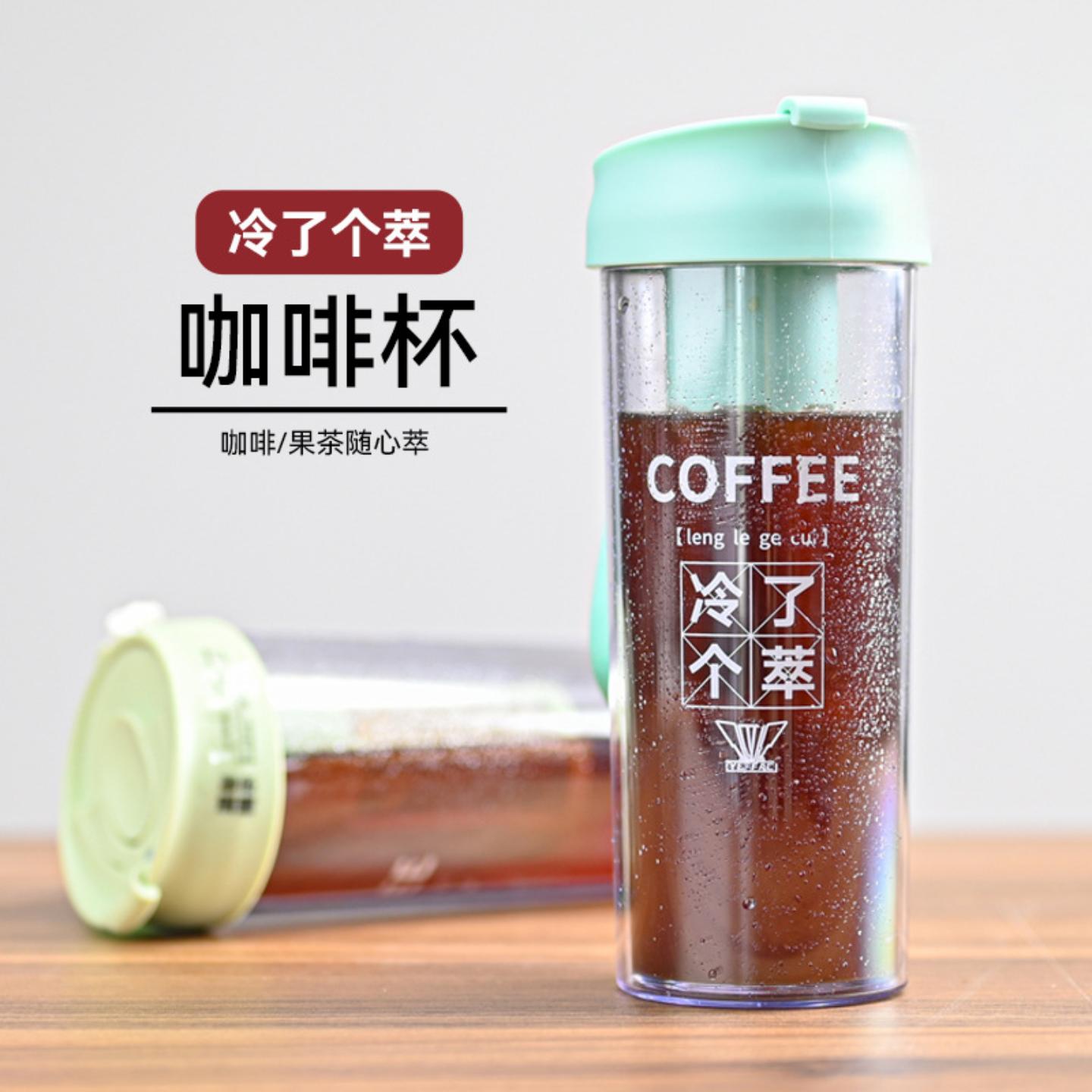 夏日咖啡冷萃杯冷泡茶杯随行杯