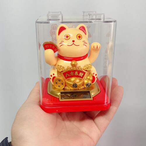 新款招财猫车载招财聚财摆玩具桌面汽饰01车装件饰饰装内玩具
