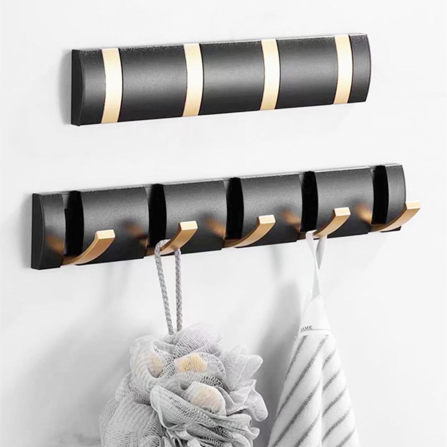 严选太空铝圆形折叠挂钩卫生间