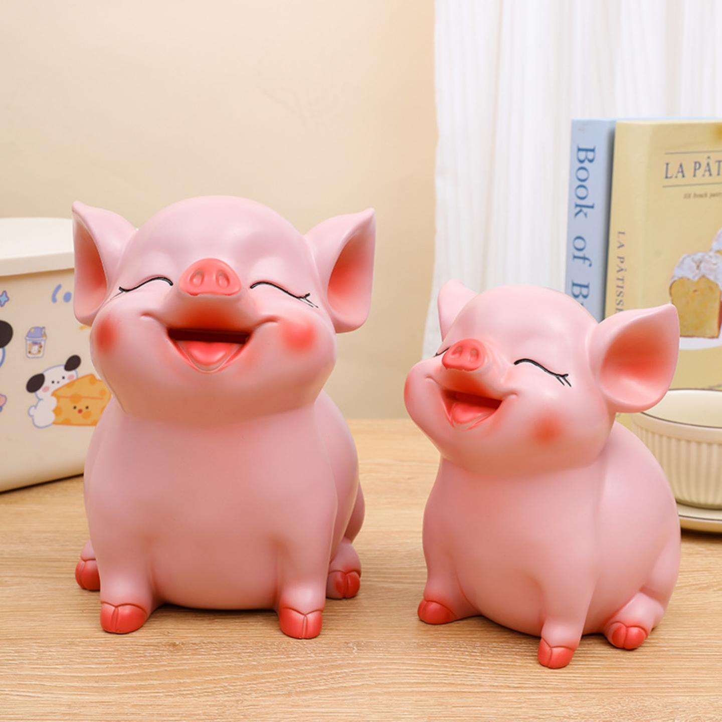可爱小猪存钱罐摆件卡通猪装饰品