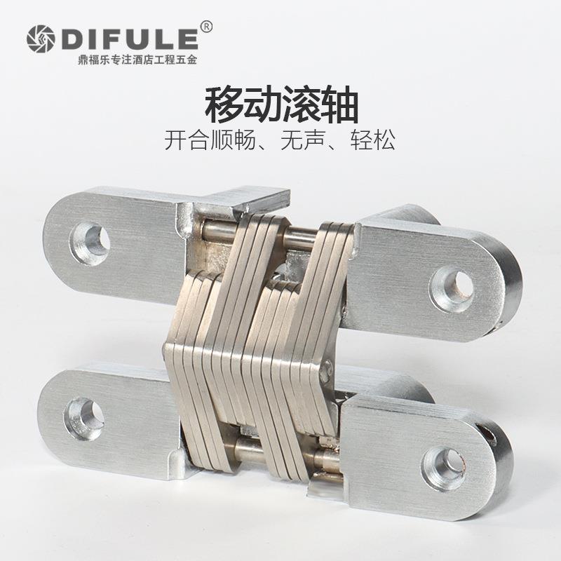 隐折叠门门合 页 暗藏十字铰链餐桌翻版屏风铰链形合佐致(收页厂