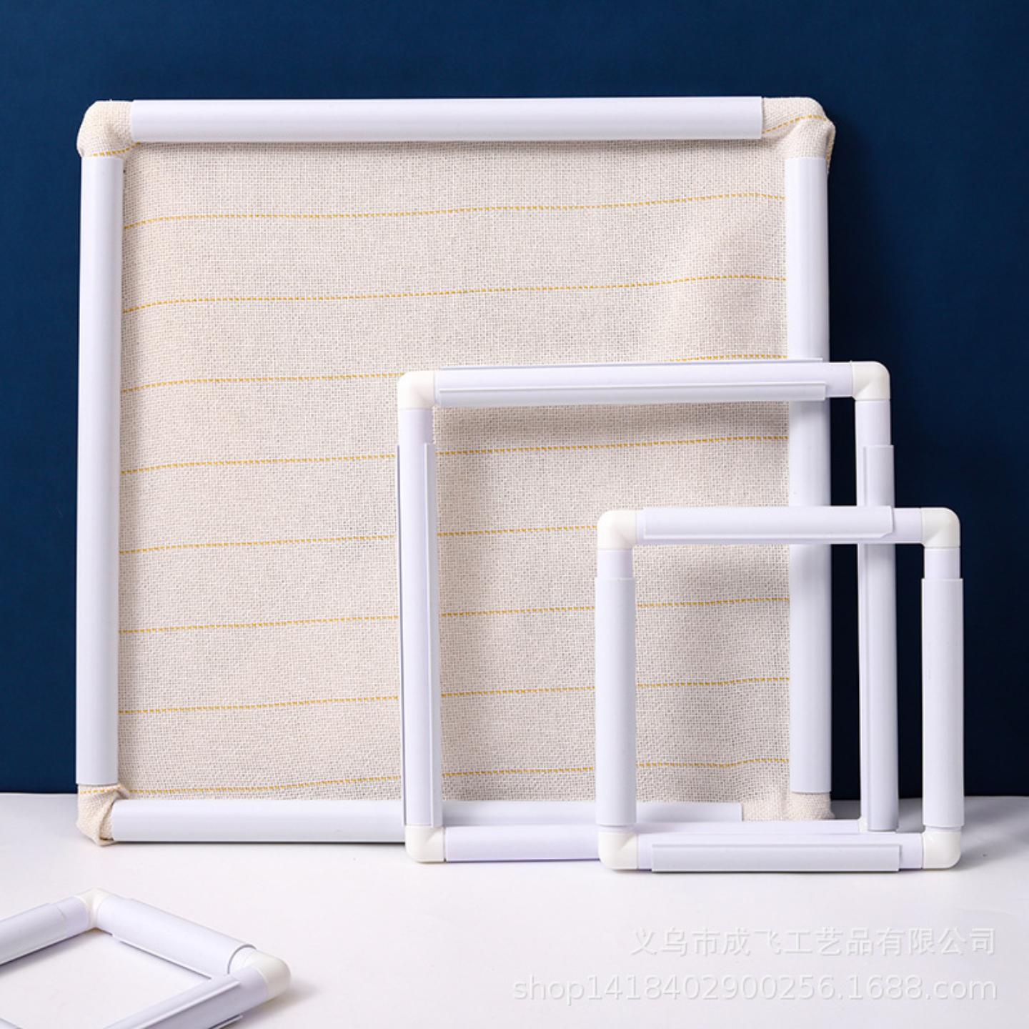 北欧风PVC管式绣框绣绷正方形