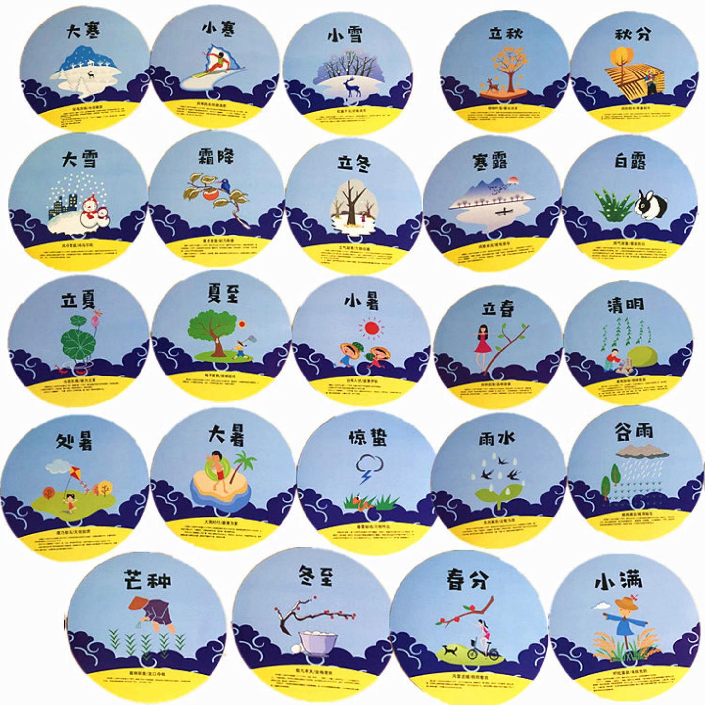 幼儿园走廊教室创意吊饰圆卡纸24