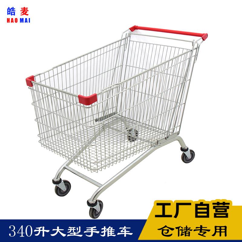 金属商场超市理购车手推车T0012物V推车欧式人字形物业仓库K货手