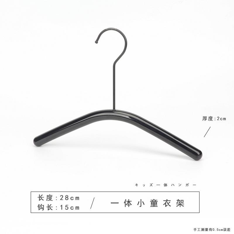 童童装店专用亚克力儿童小黑圆棒衣架服装店衣挂撑子佐致(收色裤