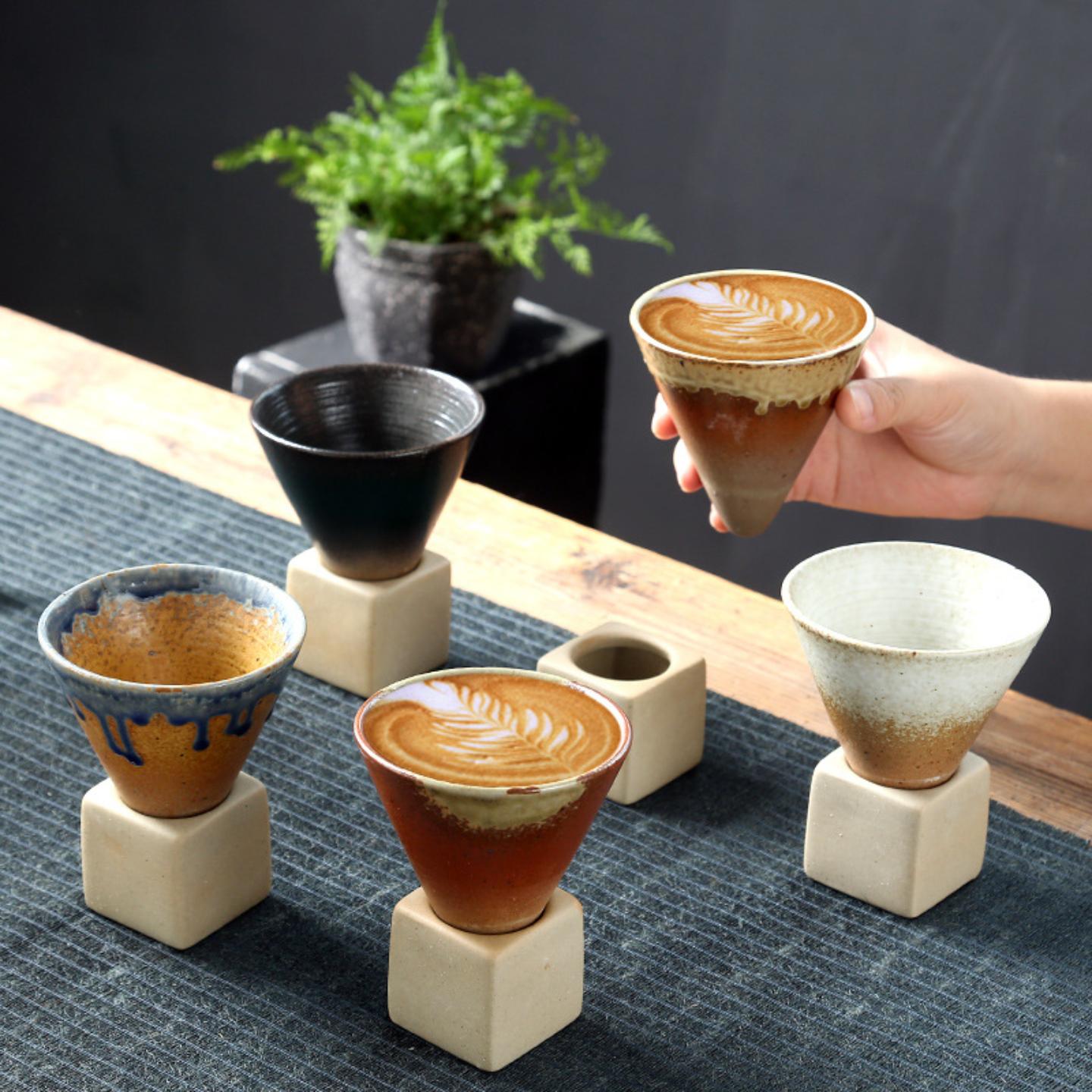 日式粗陶马克杯爆款杯子复古创意