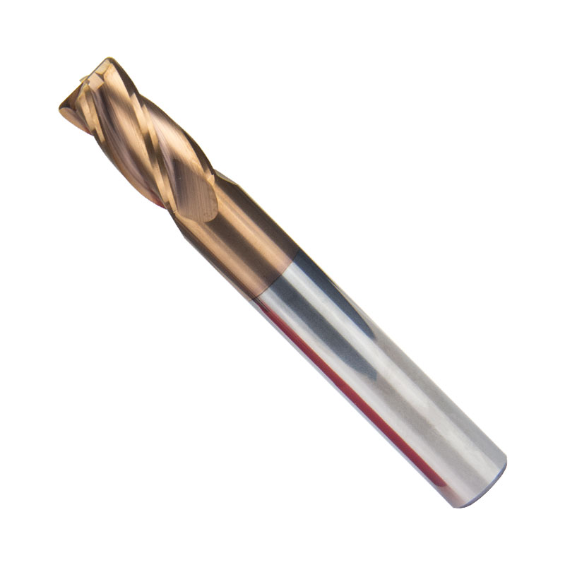 数控钨钢铣刀62度4刃硬质合金圆鼻圆头立铣刀cnc刀具纳米涂层