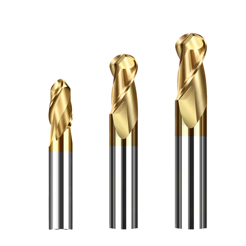 硬质合金钨钢涂层球刀超硬65度不锈钢球形型铣刀数控CNC刃具