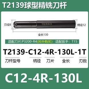 T2139球铣刀杆ABPF BNM精铣球刀杆R8R6R10R15半圆刀片RCF柳叶刀杆