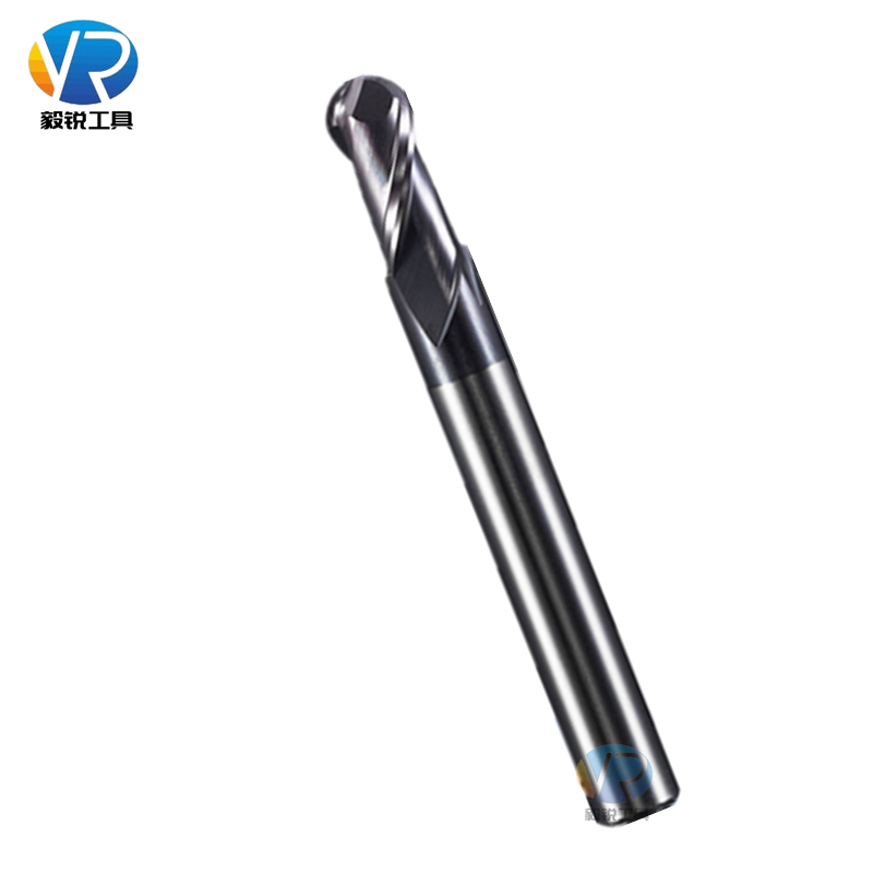 加长钨钢45度球头球形铣刀合金涂层球头刀2刃圆头R3.5 R4R5r6球刀