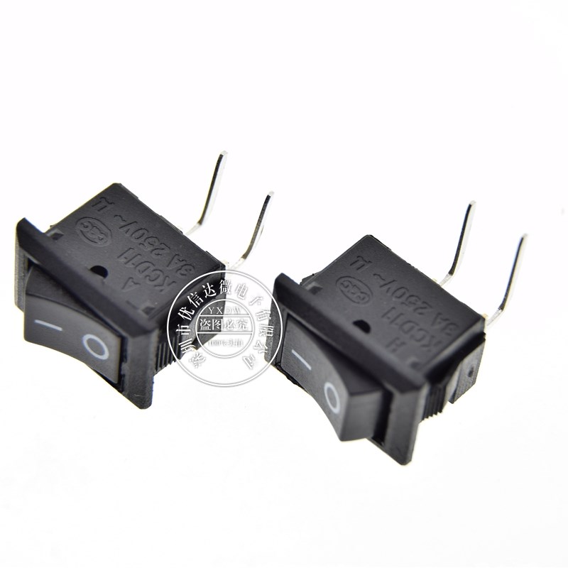 10*15 弯脚 2档2弯脚船型小开关 KCD1-101 翘板电源开关 10*15MM