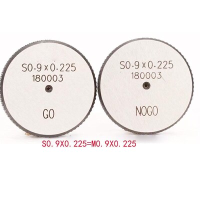 螺纹环规M0.8*0.2牙规M0.9*0.225/S0.8*0.2/S0.9*0.225量规通止规