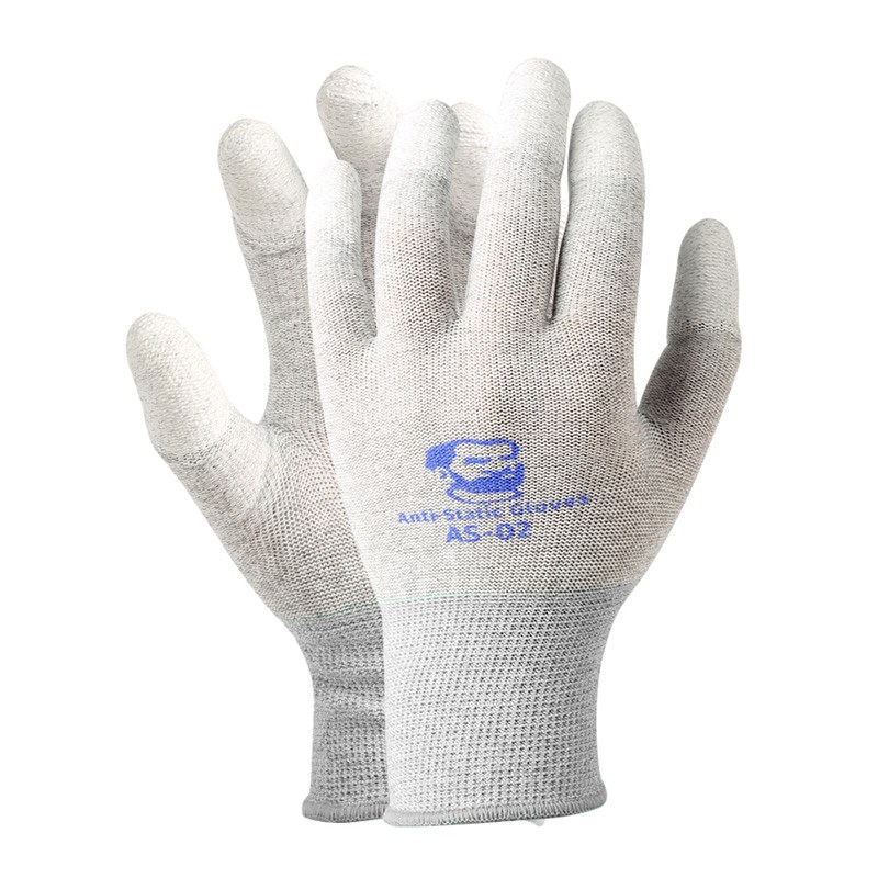 防静电手套 碳纤维手套 静电防护电子作业手套AS02