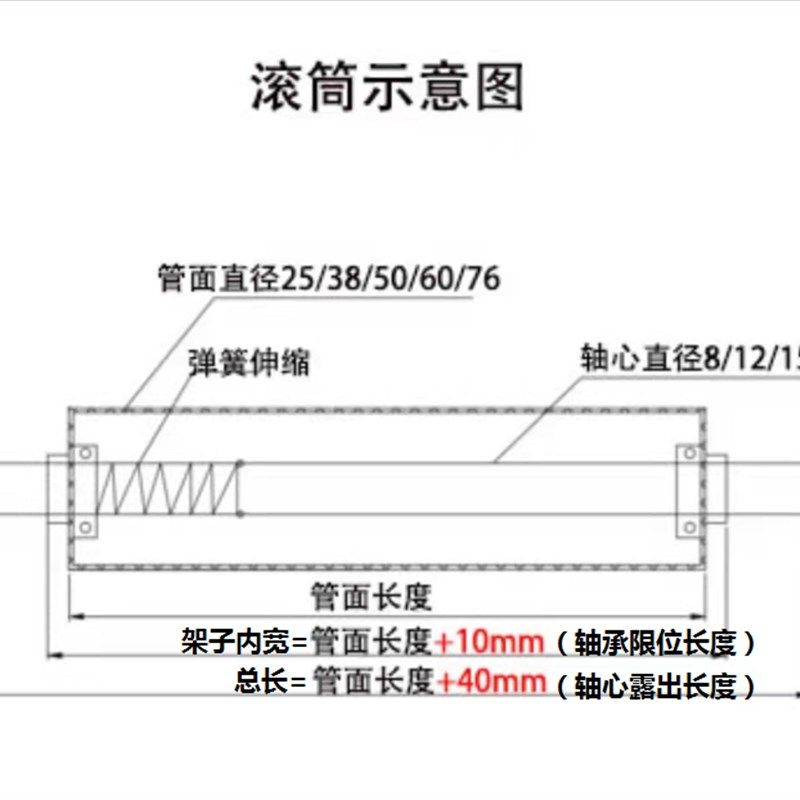托辊42mm76重物运输矿用滑道镀锌无动力滚筒滚轴加厚材质2.5 3.0,搬运/仓储/物流设备,机械式停车设备（立体停车库）,淘宝优惠券,粉丝福利购,淘宝优惠卷