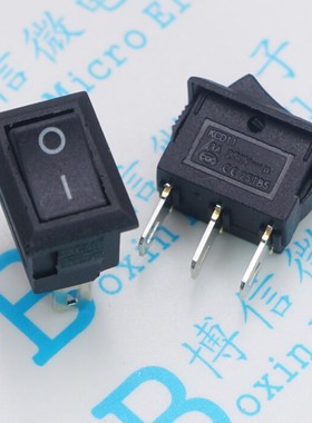 三脚 10*15 KCD11-3P 黑色 250VAC/3A 船型/船形开关 8*13.5