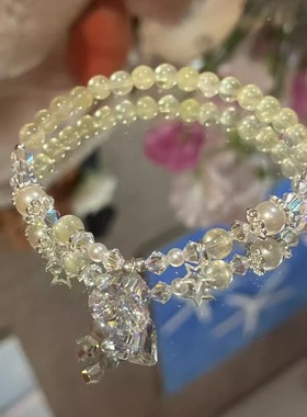 芋头波波-金葡萄石水晶手链风铃款高级感轻奢小众手串女生送礼物