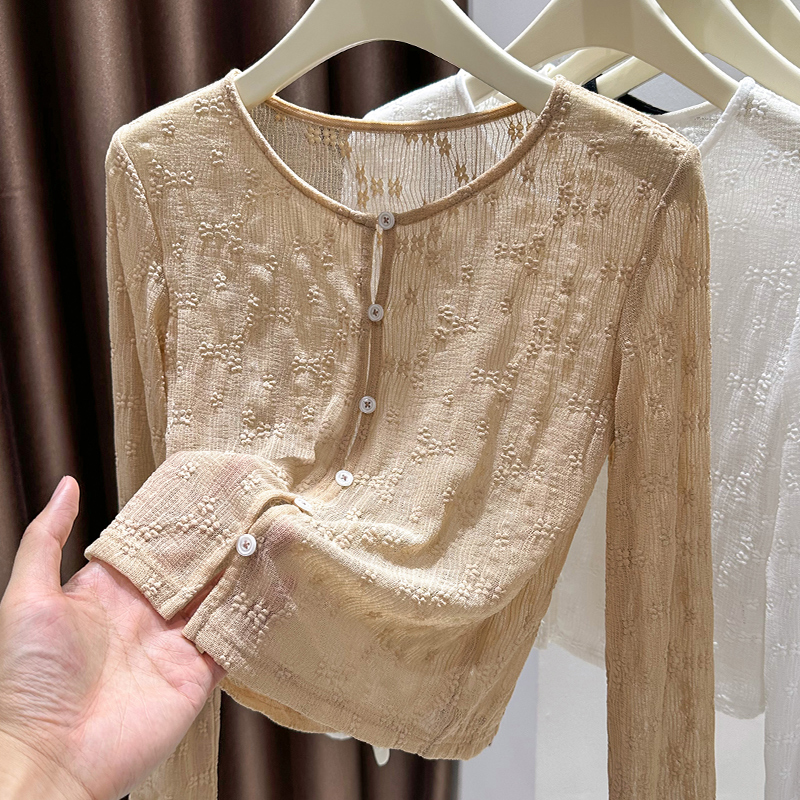 高级感蕾丝防晒开衫女夏季配吊带