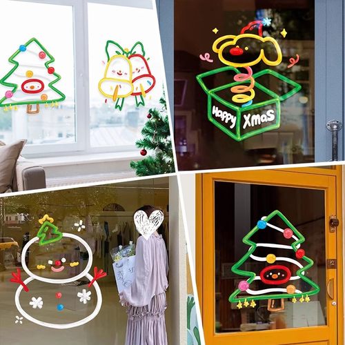 圣诞节装饰品静电玻璃门贴纸装扮