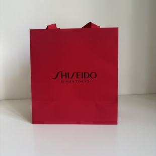 资生堂礼袋化妆品纸袋 手提袋 空礼盒购物袋专柜正品大小号礼品袋
