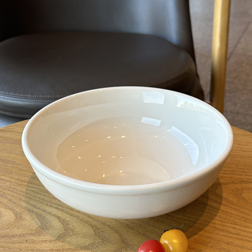美国TUXTON乳白陶瓷宽口沙拉碗