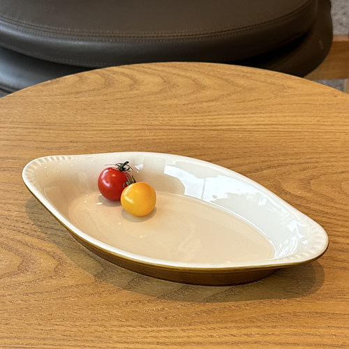 Tuxton正品焦糖色陶瓷餐盘