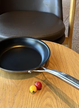 LUCUKU304不锈钢平底煎锅 不粘无油烟煎锅煎蛋饺煎牛排烙饼锅