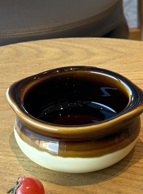 TUXTON小熊维尼釉下彩双色陶瓷汤碗酸奶碗粥碗300ml