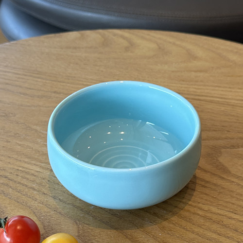 天青蓝陶瓷釉下彩ins风米饭碗