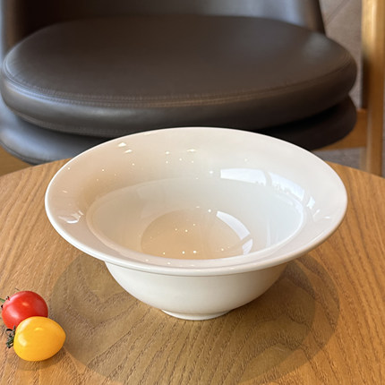 代购美式葫芦碗家用德化陶瓷汤碗高级感水果沙拉碗吃面汤粉碗