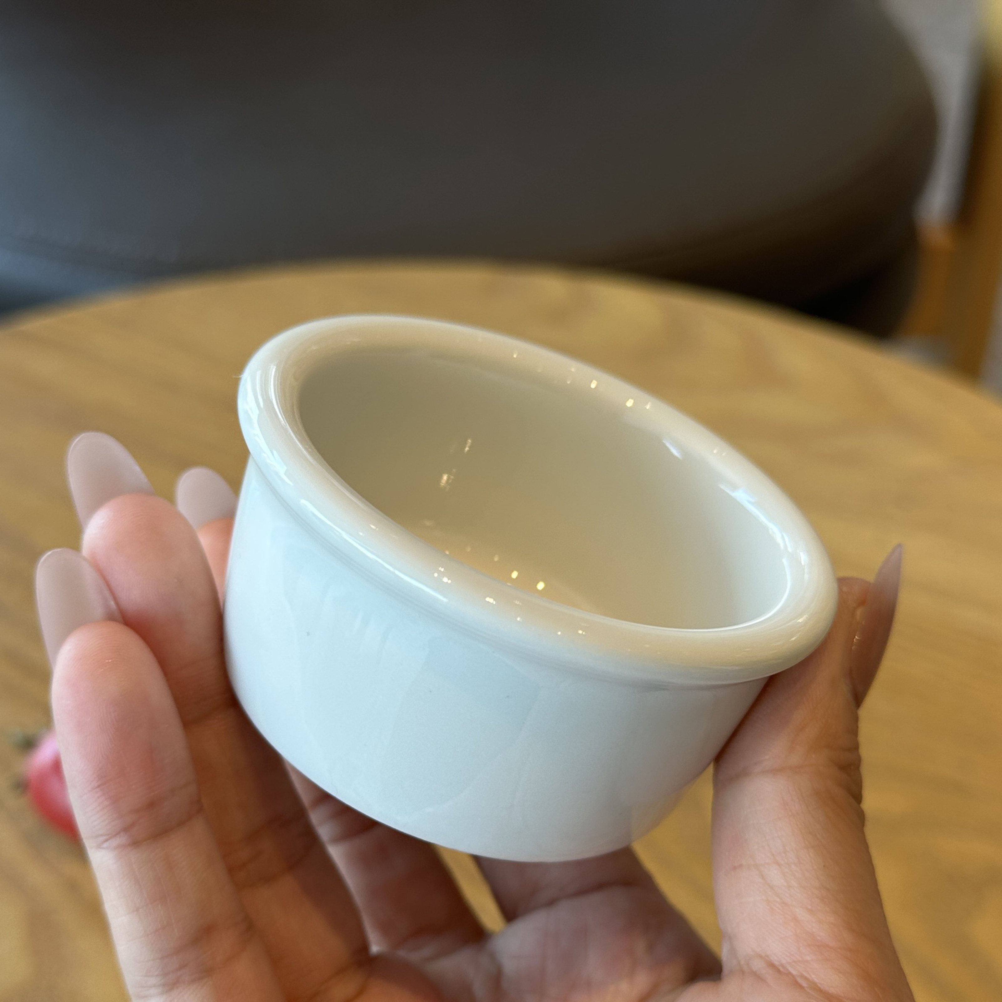 高级感陶瓷将料碟！备菜餐具釉下彩果酱奶酪小碟子牛油盅蘸料汁碗