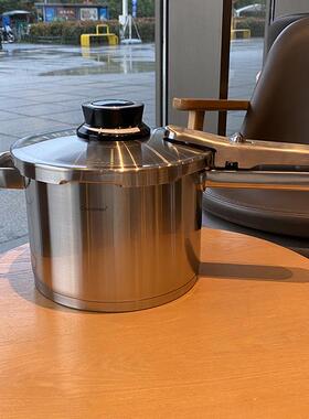 牛货进口18/10不锈钢高压锅家用加厚压力锅防爆燃气电磁炉用22cm