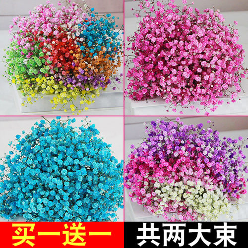 满天星干花干花花束客厅摆设