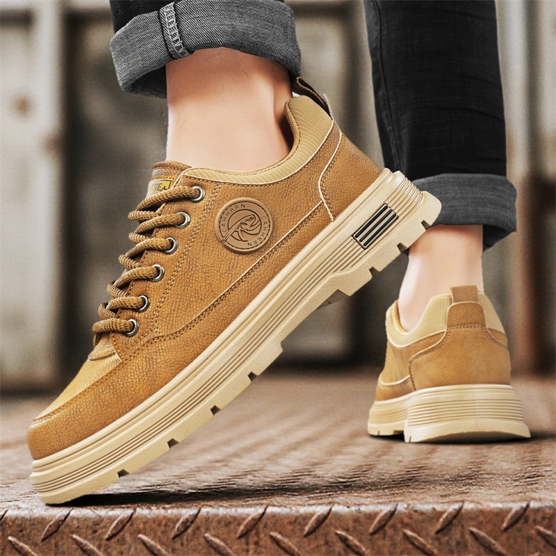 2025冬季新款低跟耐磨防滑厚底鞋