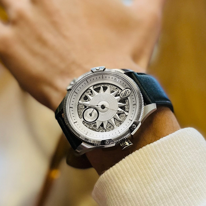 SNIICA史尼嘉太阳之子手表镂空全自动机械表皮带大表盘个性手表男