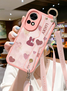 琛赋适用华为nova13手机壳新款nova12活力版腕带11ultra斜挎挂绳nove10pro爱心兔9可背带8SE外壳7女6保护套5i