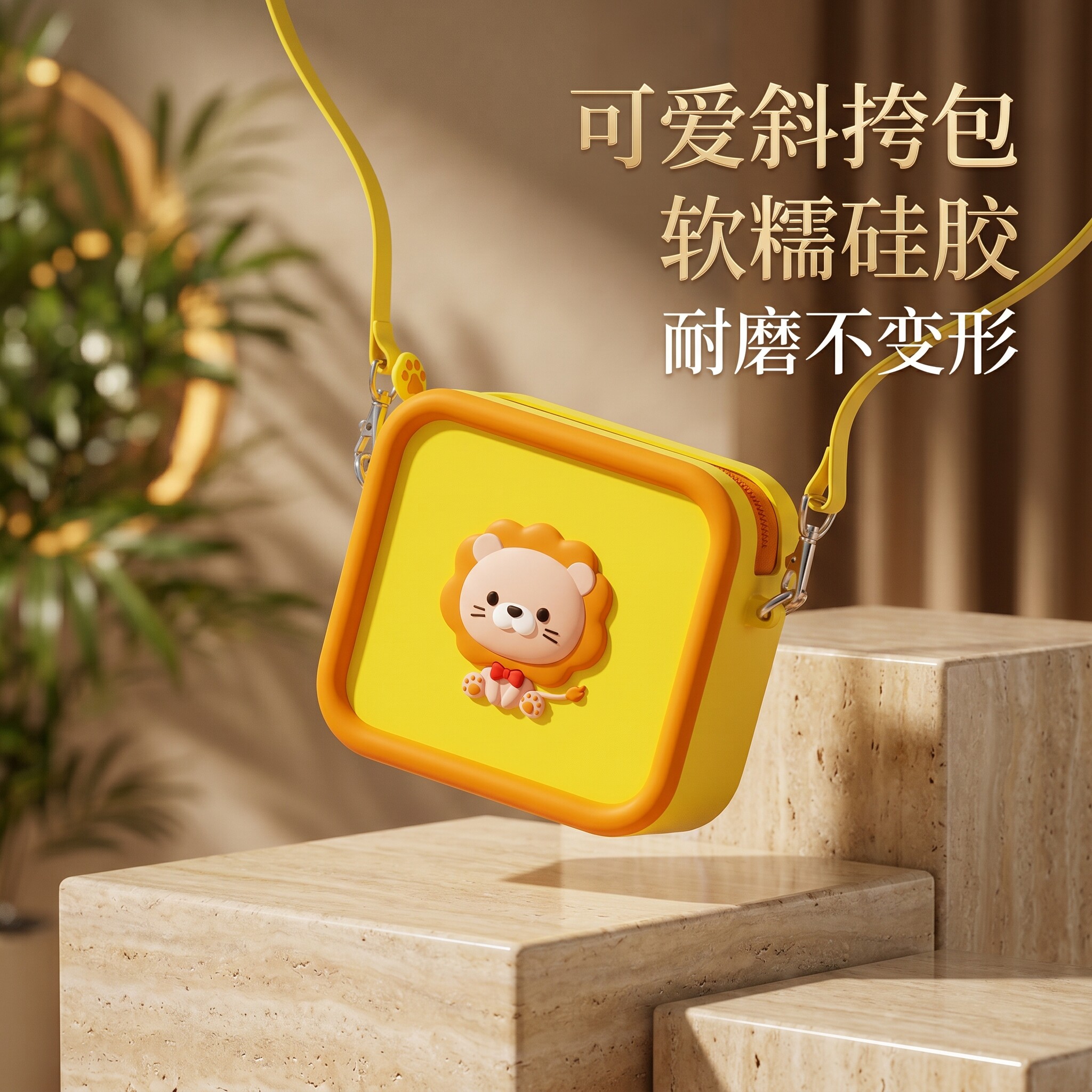 女童可爱防水软糯硅胶斜挎包