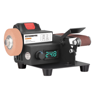 充电式家用微型砂带机小型电动磨刀机抛光机磨刀神器砂纸带打磨机