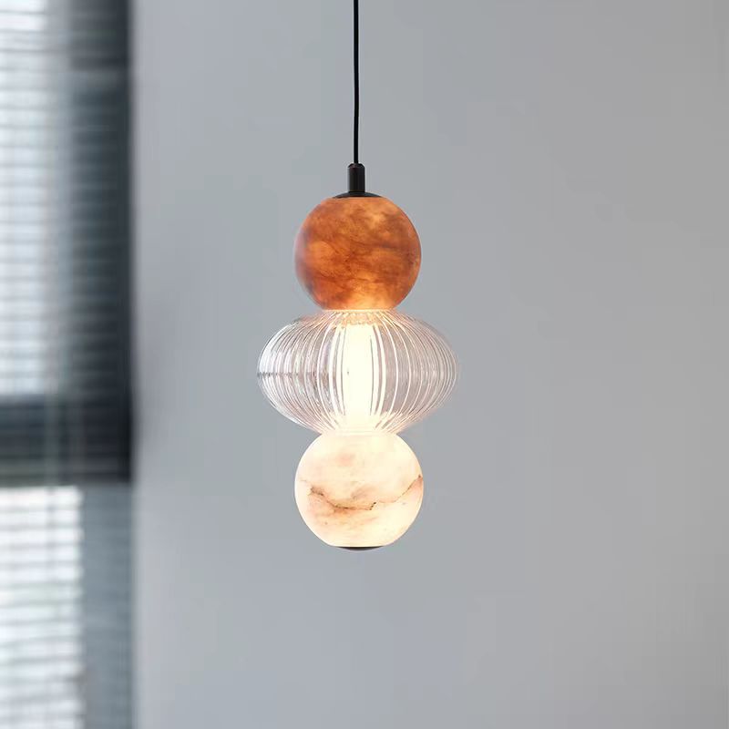 北欧简约云石吊灯创意个性艺术灯