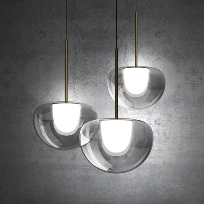 餐厅床头玻璃北欧吊灯