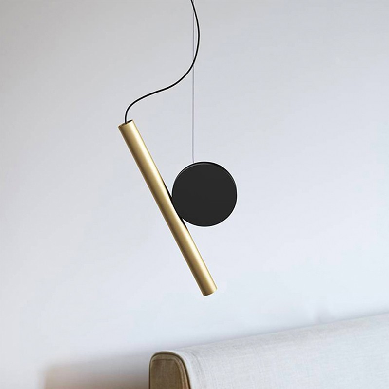 极简创意磁吸小吊灯北欧简约背景墙餐厅卧室床头设计师可调节灯具